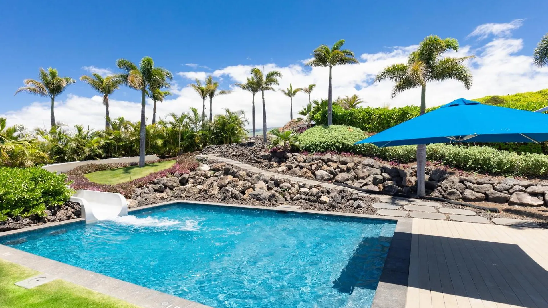別荘 Blue Tranquility Luxurious Home In Private Community With Heated Private Pool Spa Detached Ohana Suite ワイメア
