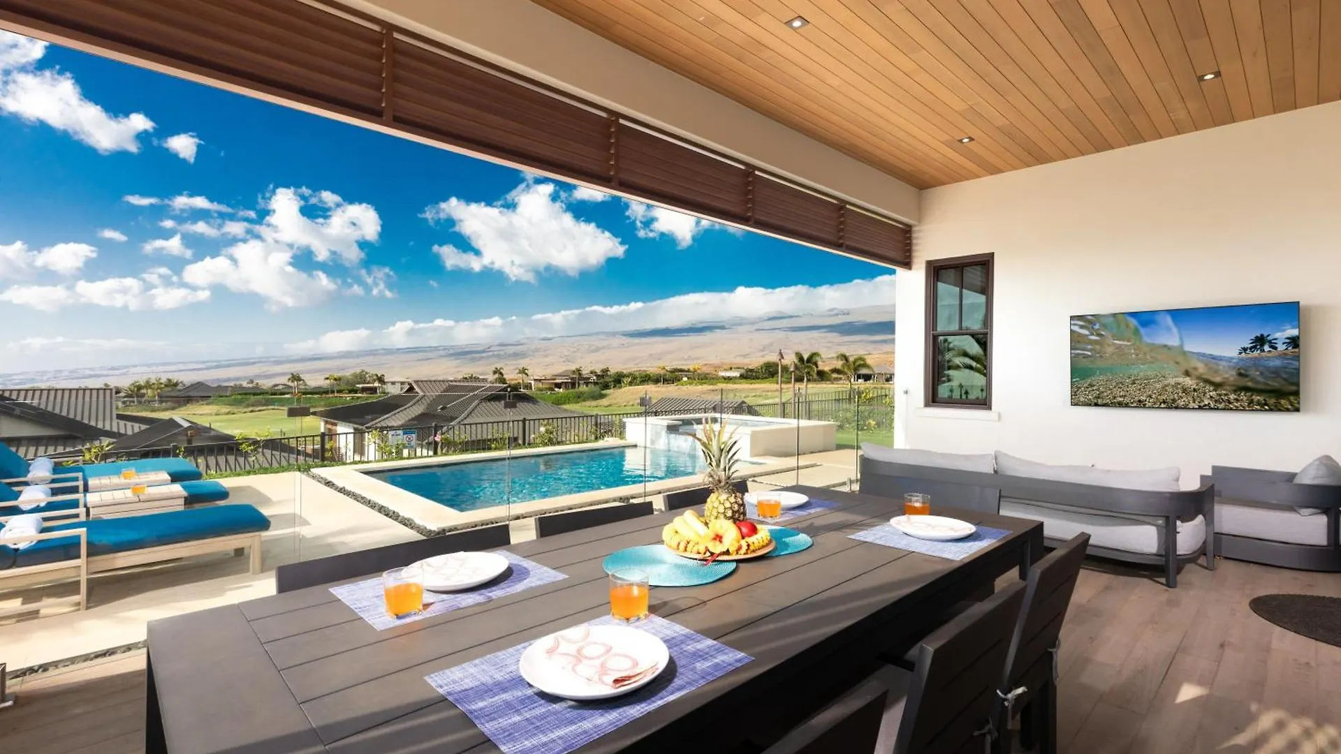 Hébergement de vacances Blue Tranquility Luxurious Home In Private Community With Heated Private Pool Spa Detached Ohana Suite Waimea