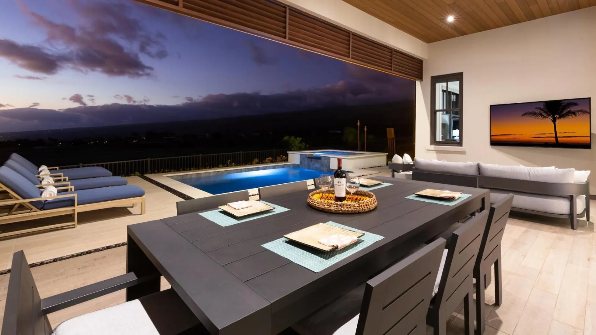 Hébergement de vacances Blue Tranquility Luxurious Home In Private Community With Heated Private Pool Spa Detached Ohana Suite Waimea