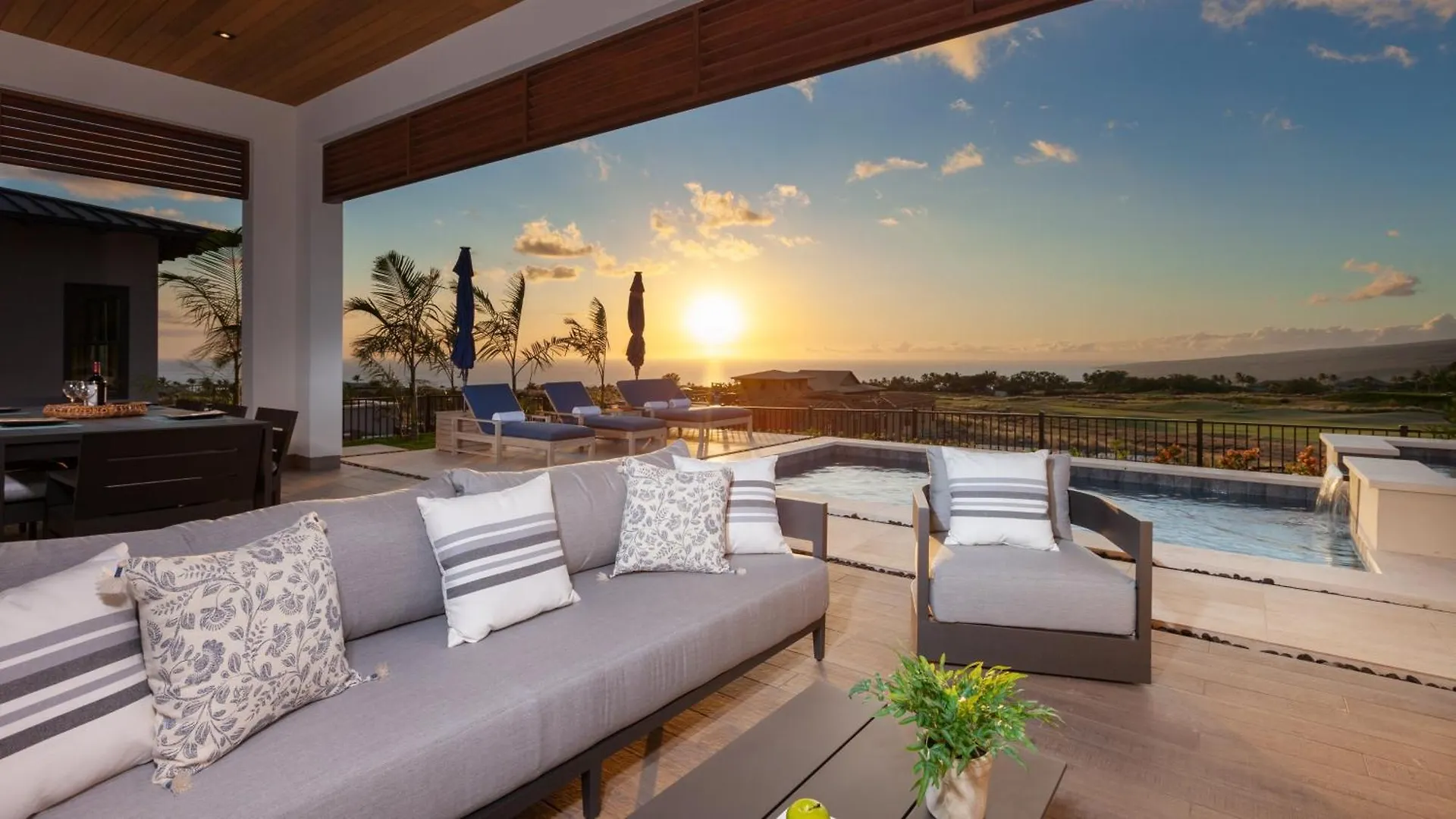 Blue Tranquility Luxurious Home In Private Community With Heated Private Pool Spa Detached Ohana Suite Waimea  Waimea (Hawaii)